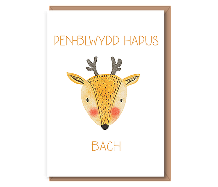 Deer – Pen–blwydd hapus bach