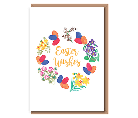 Easter Wishes (egg wreath)