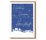 Nadolig Llawen o ... (blue background)