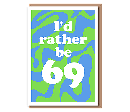I'd rather be....(green & blue)