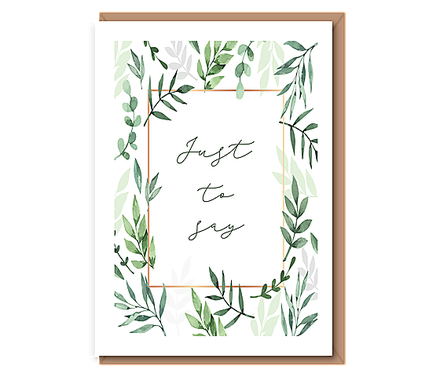 Just a quick note to say