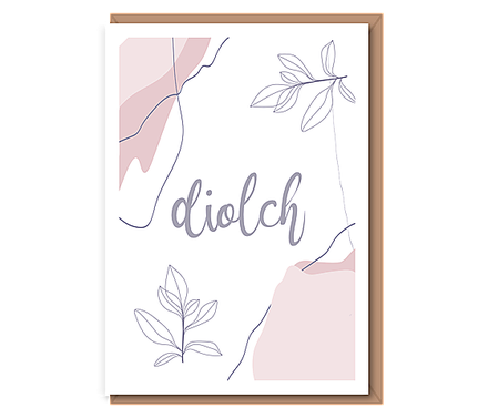 Diolch (blush /grey floral)