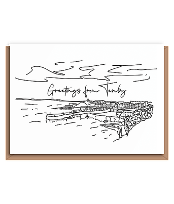 Digital copy of custom line drawing, of any scene.