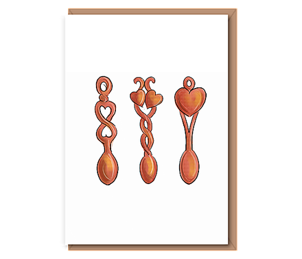3 Welsh love spoons