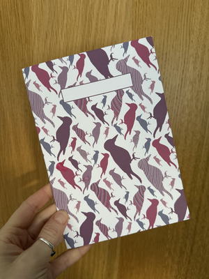 A5 Woodpecker notebook (matching wrapping paper available)