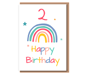 2 – Happy Birthday (rainbow)