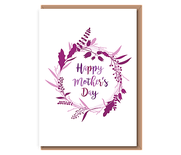 Happy Mother's Day 2 (raspberry wreath)