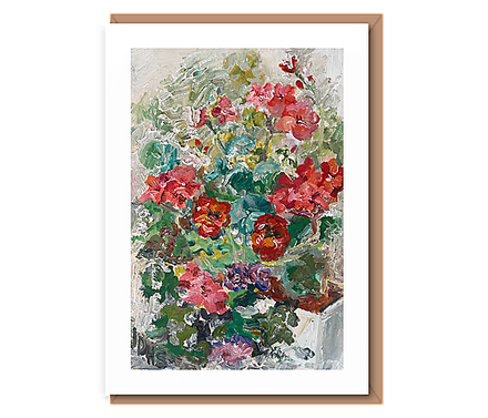 “Potted Geraniums” (text free)