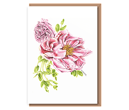“Dreamy Peony” (large Peony &rose /leaves)