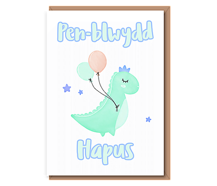 Penblwydd Hapus (dino)