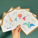 Set of 7 dinosaur cards – Happy Birthday