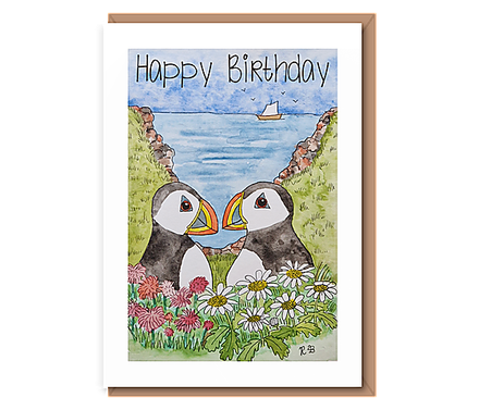 Puffins – Happy Birthday