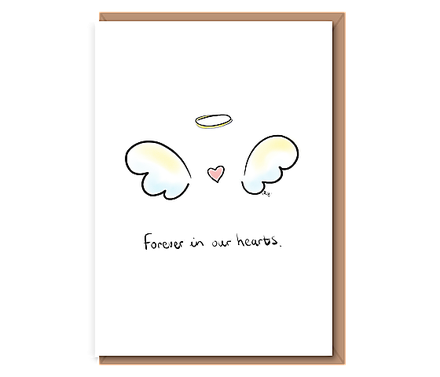 Forever in our hearts (angel wings)