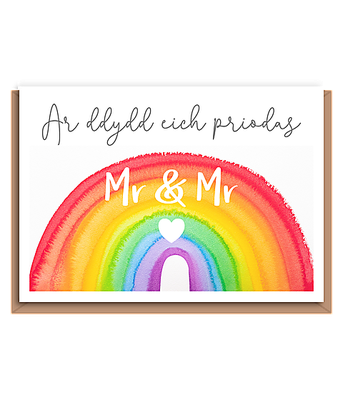 Ar ddydd eich priodas – Mr & Mr