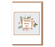Thinking about you – floral stamp