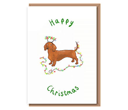Christmas Sausage Dog – Happy Christmas