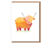 “Highland Cow” card