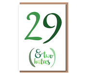 29 (& Two halves) greens. 30th