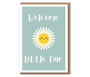 Welcome Little One (smiling daisy, sage)