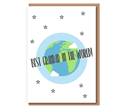 Best Grandad in the world (globe)