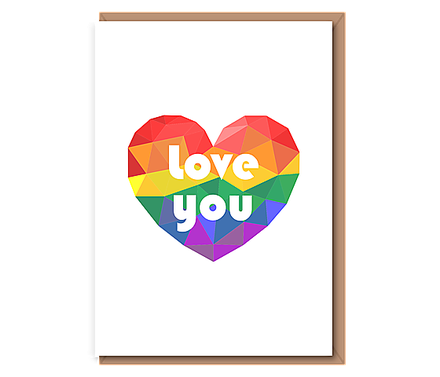 Love you (pride heart)