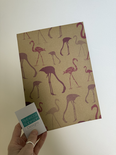 Flamingo wrapping paper (matching notebooks available)