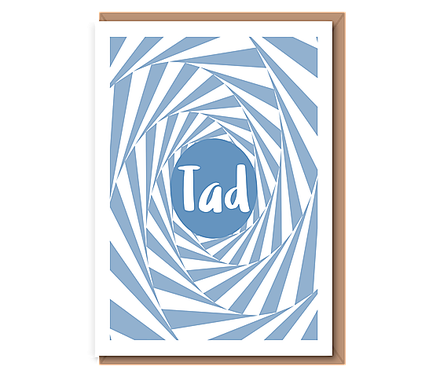 Tad – blue spiral