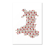 Welsh Lady Map of Wales