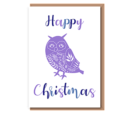 Happy Christmas – scandi owl