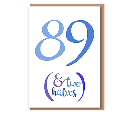 89 (& Two halves) – blues – 90th