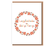 Llongyfarchiadau arddod yn Fam–gu