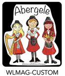 Custom Welsh lady magnet – select the word of your choice