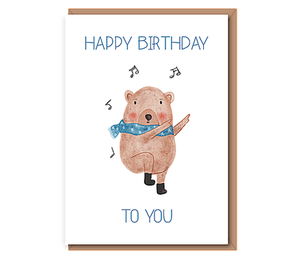 Happy Birthday To You – dancing bear