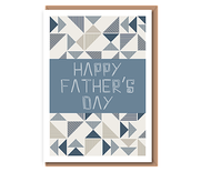 Happy Father's Day (navy triangles)