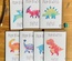 Set of 7 dinosaur cards – Pen–blwydd Hapus