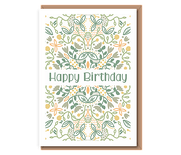 Happy Birthday (sage floral)