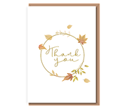 Thank you – autumnal ring of leaves