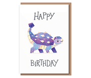 Purple dino – “Ankylosaurus” Happy Birthday