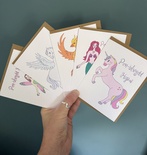 Mythical Magic set of 5 x Pen–blwydd Hapus (nude multi–pack)