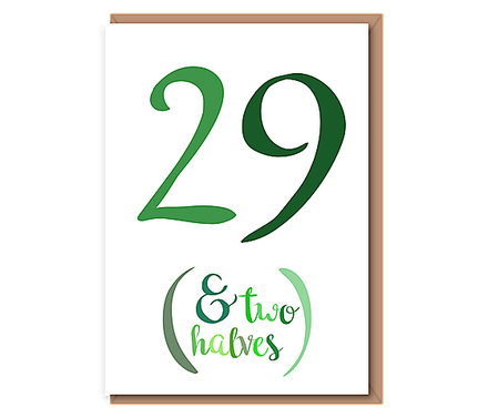 29 (& Two halves) greens. 30th