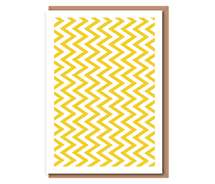 Geometric 119 – yellow white chevron