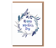 Happy Mother's Day 2 (blue wreath)