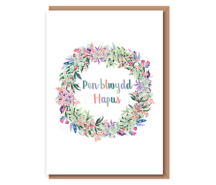 Penblwydd Hapus (dusky wreath)