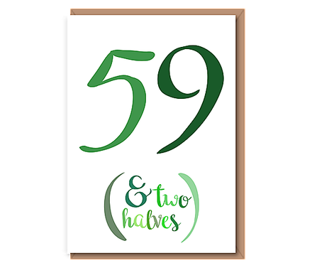 59 (& Two halves) – green – 60th