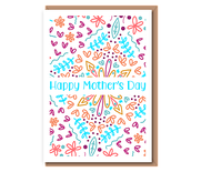 Happy Mother's Day (neon doodle large)