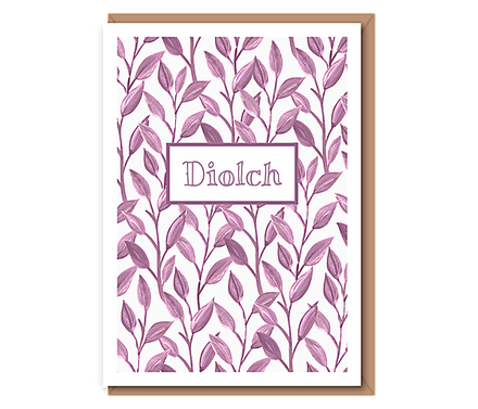 Diolch – mauve leaves