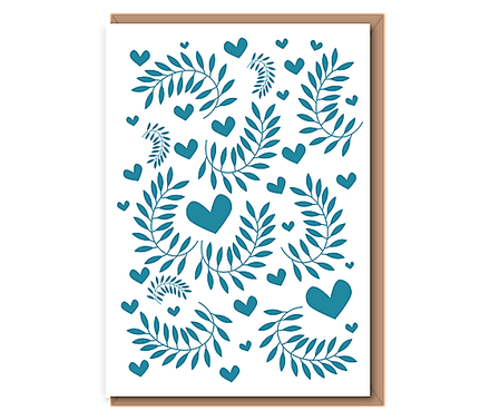Blue scandi heart (text–free)