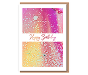 Happy Birthday (hot pink & yellow)