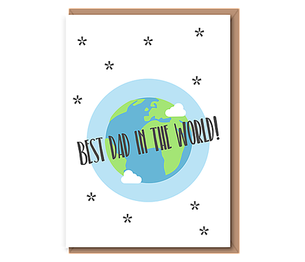 Best dad in the world (globe)
