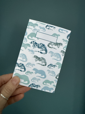 A6 Otter notebook (matching wrapping paper available)